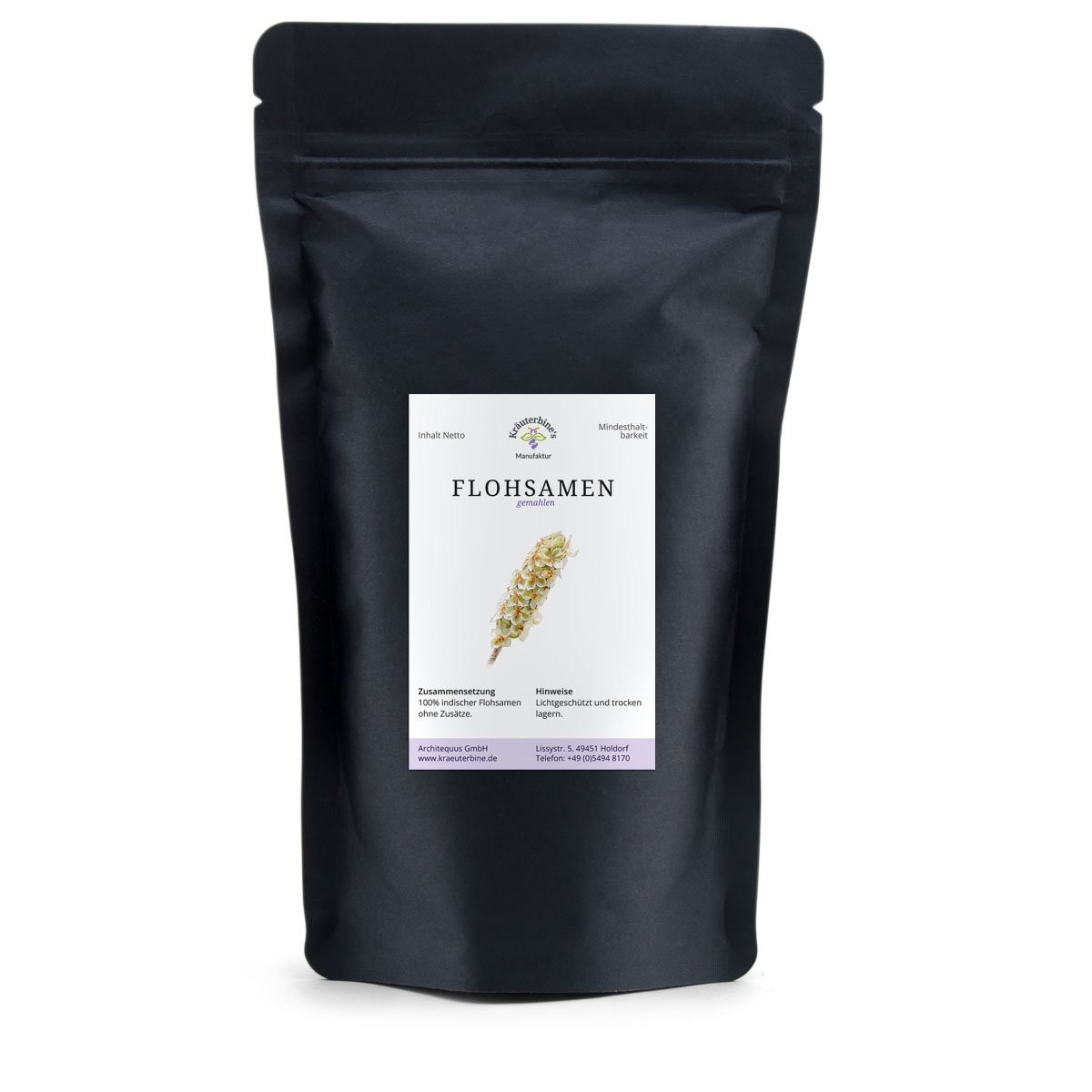 Flohsamen gemahlen, indisch, aromaschonend verpackt für die Küche 100g