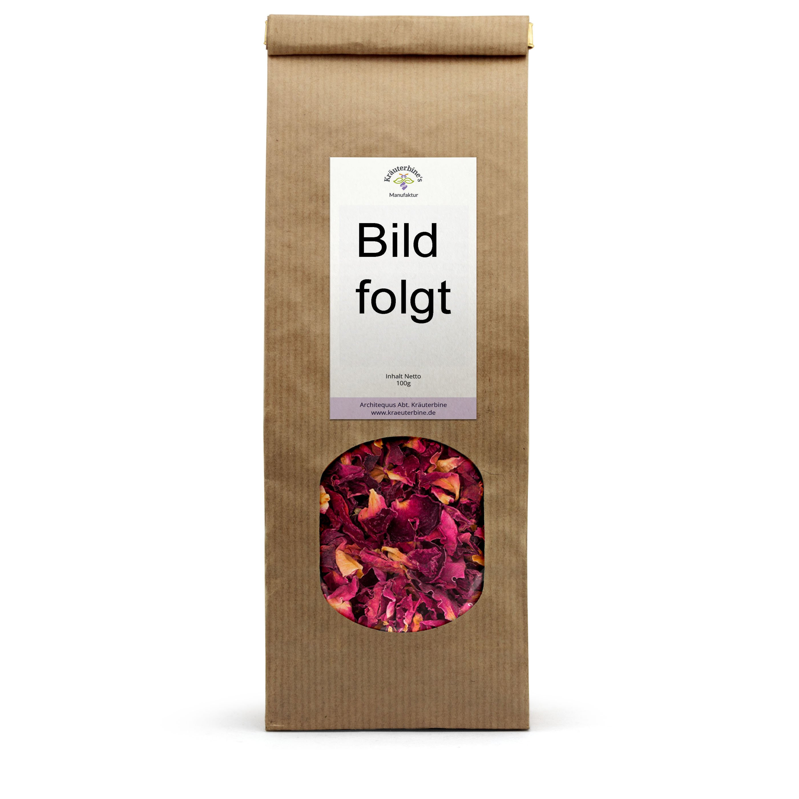 Rosenblütenblätter rot, aromaschonend verpackt für Tee & kreative Küche