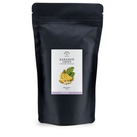 Bananenchips, knusprig & aromatisch aromaschonend verpackt für die Küche