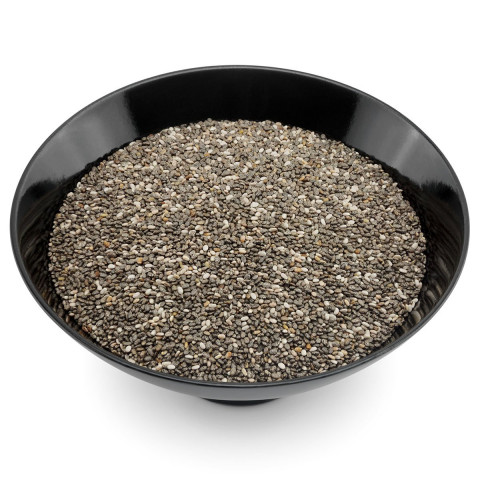 Chia Samen, schwarz/weiß, ganz
