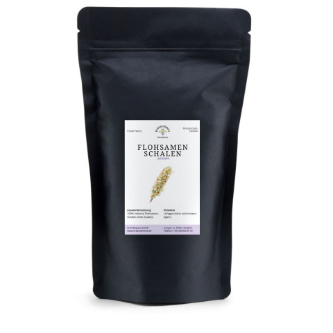 Flohsamenschalen gemahlen, indisch, aromaschonend verpackt für die Küche 100g