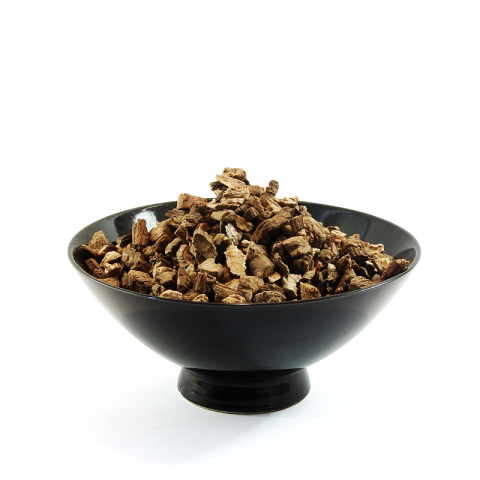 Klettenwurzel geschnitten