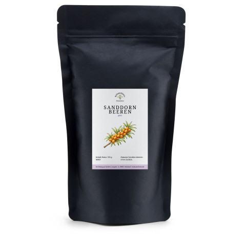 Sanddornbeeren ganz, aromaschonend verpackt für die Küche, 100g