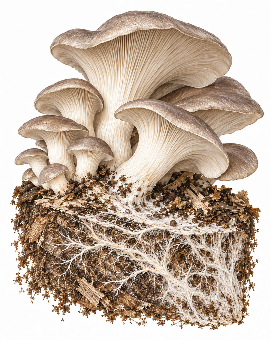 Austernseitling, Illustration