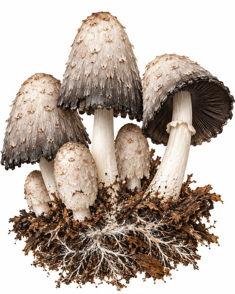 Coprinus-Myzel