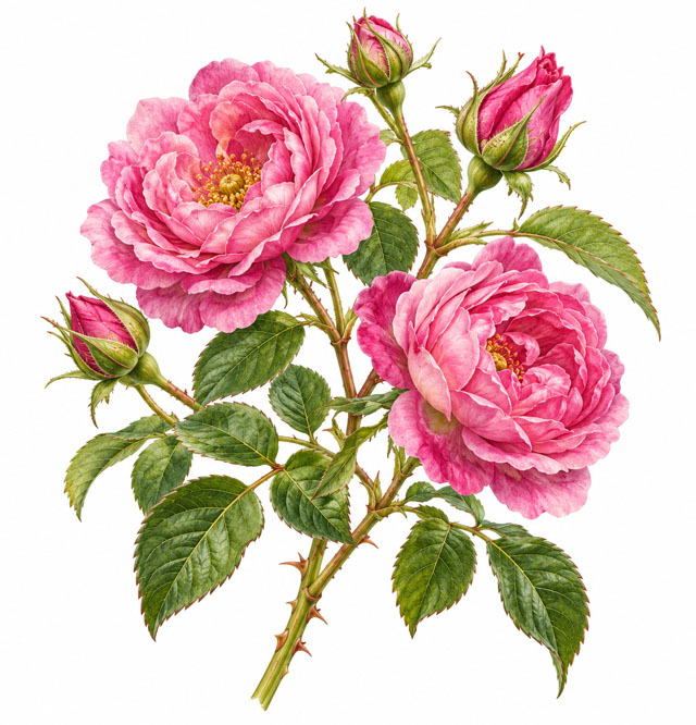 Rosenblütenblätter