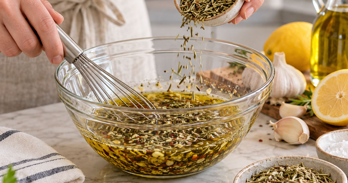 Marinade mit Rosmarin